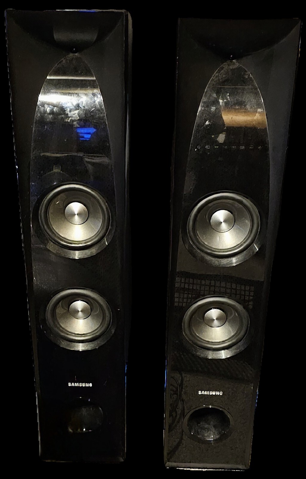 SAMSUNG HOME SPEAKER 2.2 CHANNEL 350W PAIR SOUND TOWERS TWJ5500 eBay