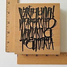 Stamp In The Hand Co - Bold Lettering Rubber Stamp - NEW