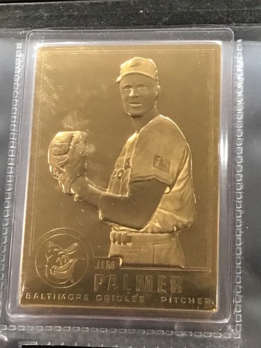 danbury-mint-history-of-baseball-card-collecting-22kt-gold-jim-palmer