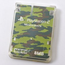 PS2 Memory Card 8MB HORI Camouflage Meisai HP2-32 Playstation 2 Made Japan 2770
