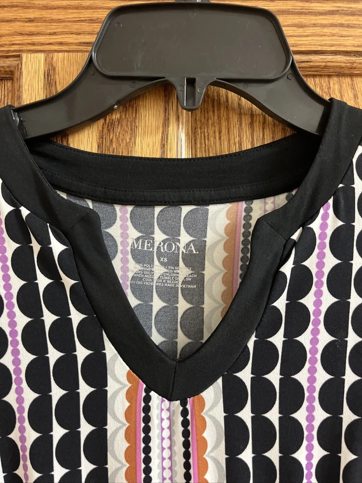 Blusa Top Para Mujer Y2K Talla XS Mangas Cortas Negra Blanca Rosa Boho Merona Foto 4 de 4