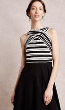 Anthropologie Maeve Crosswise Flare Dress Size 6