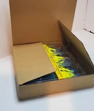 box of 6  H2O Xpress Coastal Jigheads,    Flats-Lock Jig Heads Yellow 3/8 Oz.