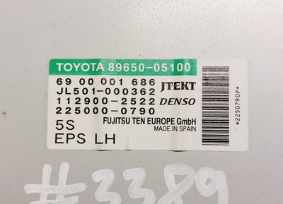 Toyota AVENSIS T270 2011 Power Steering Control Unit Module