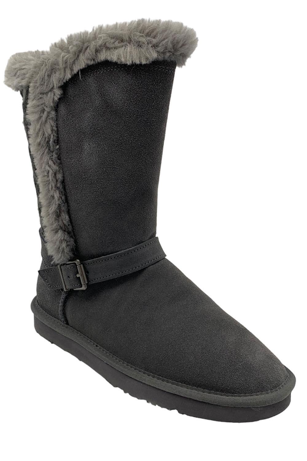 Замшевые полусапожки Selena Charcoal из Ламо, устойчивые к воздействию воды и пятен