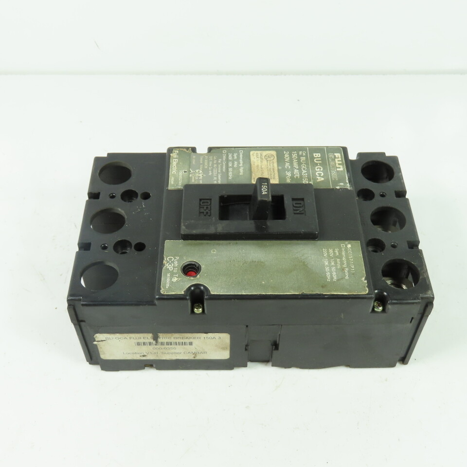 Fuji Electric 150a 240vac 3 Pole Circuit Breaker Bu-gca3150 for