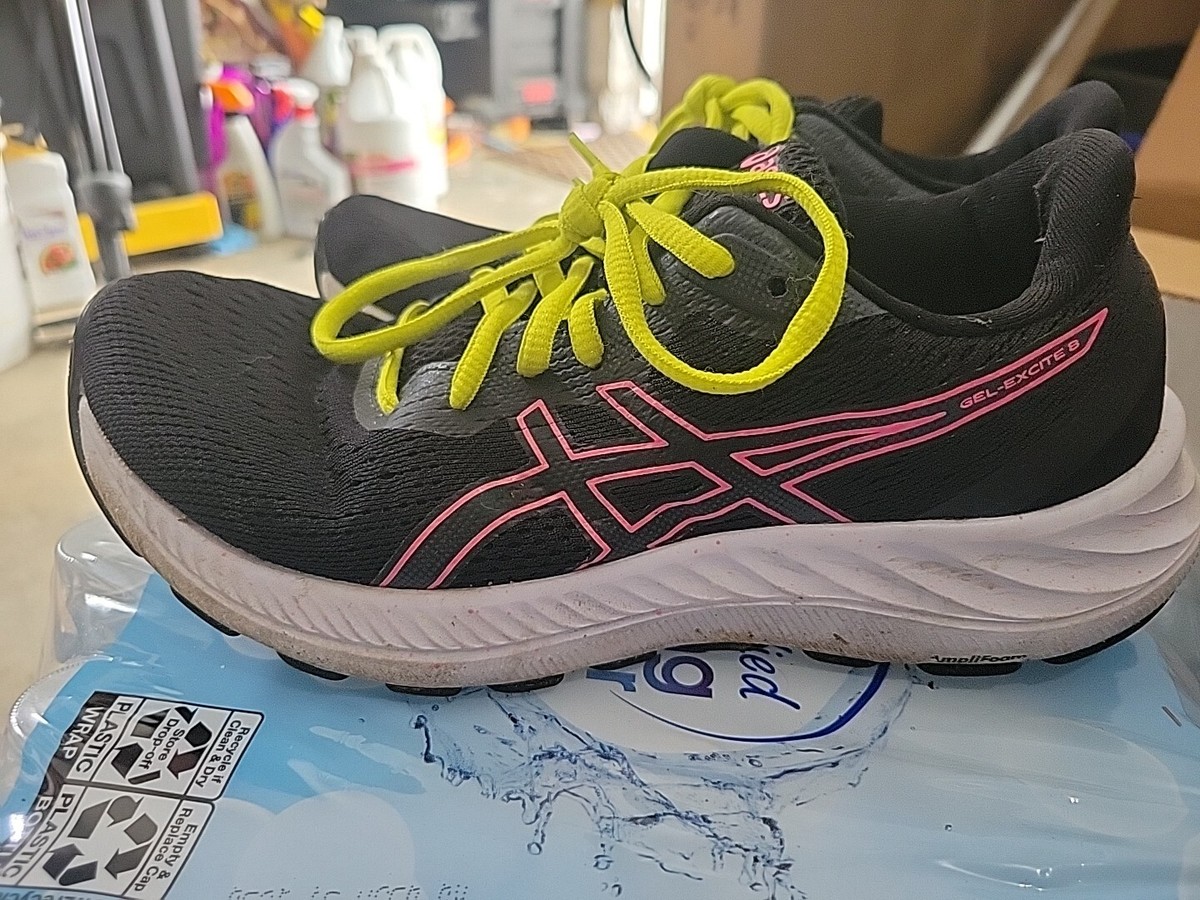 Women's Asics GEL-EXCITE 8 1012A916-006 Black-Hot Pink