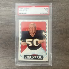 1964 Topps #148 Jim Otto Short Print PSA 7 Oakland Raiders Football Mr. Raider