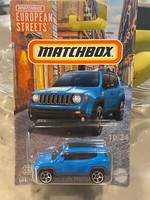 Matchbox Blue 2019 Jeep Renegade Lkw 10/24 European Streets 1:64