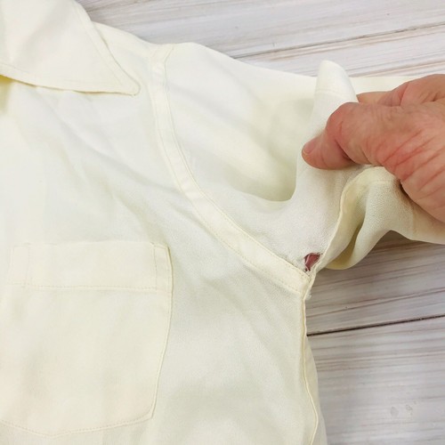 Vintage Boy’s Size 8 Kaynee Jr. Sportswear Button Down Shirt Cream California - Picture 6 of 9