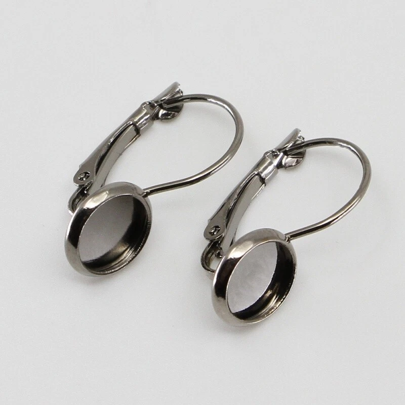 Pendiente de aro de alambre con palanca de latón 100 piezas hágalo usted mismo configuración encontrar bandeja de 8 ~ 25 mm Foto 4 de 4