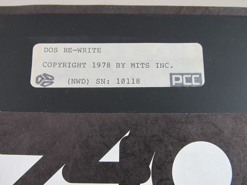 Pertec PPC MITS DOS RE-WRITE 8 Inch Floppy 70s Altair Era Vintage - Picture 2 of 4