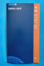 2022 UNITED AIRLINES SAFETY CARD--787-10