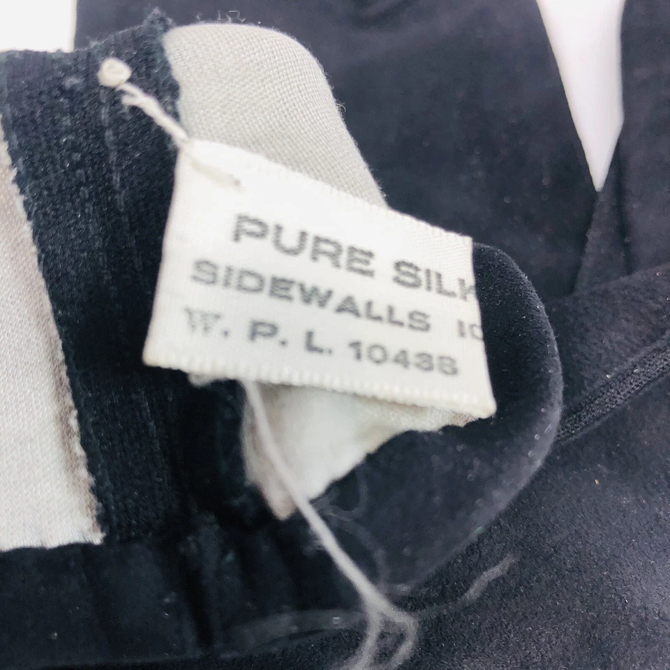Lote Guantes de Ópera Vintage Negros Imitación Gamuza Forrados en Seda Hechos en Italia Pequeños Foto 4 de 4