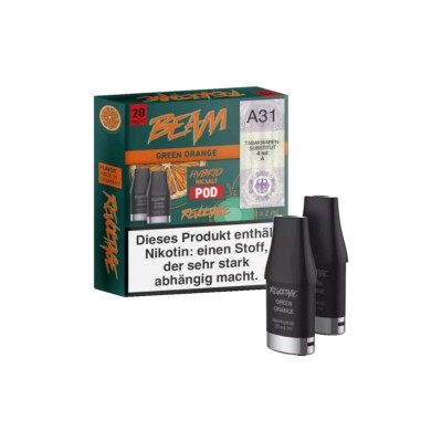Revoltage Beam 2ml Prefilled Pods 2er Pack Green Orange