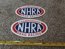 Lot Of 2 Classic Nhra Drag Racing Decals Stickers Hot Rod Rat Rod Nitro Wally