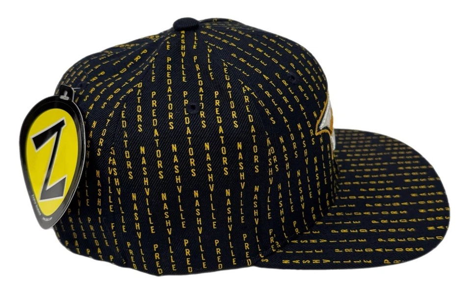Zephyr NHL Nashville Predators RARE "Matrix" Flat Bill Snapback Hat BRAND NWT - Image 4 of 4