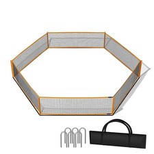 MR Portable Gaga Ball Pit 10ft, Portable Gaga Pit for Indoor Outdoor Games,...