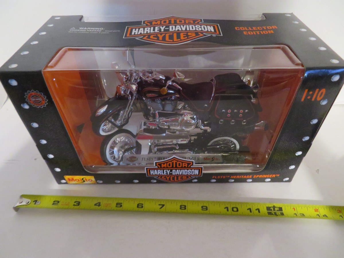 Harley-Davidson FLSTS 1:10 95th ⑤ Maisto Vtg Maisto Harley Davidson Motorcycle Diecast Model FLSTS