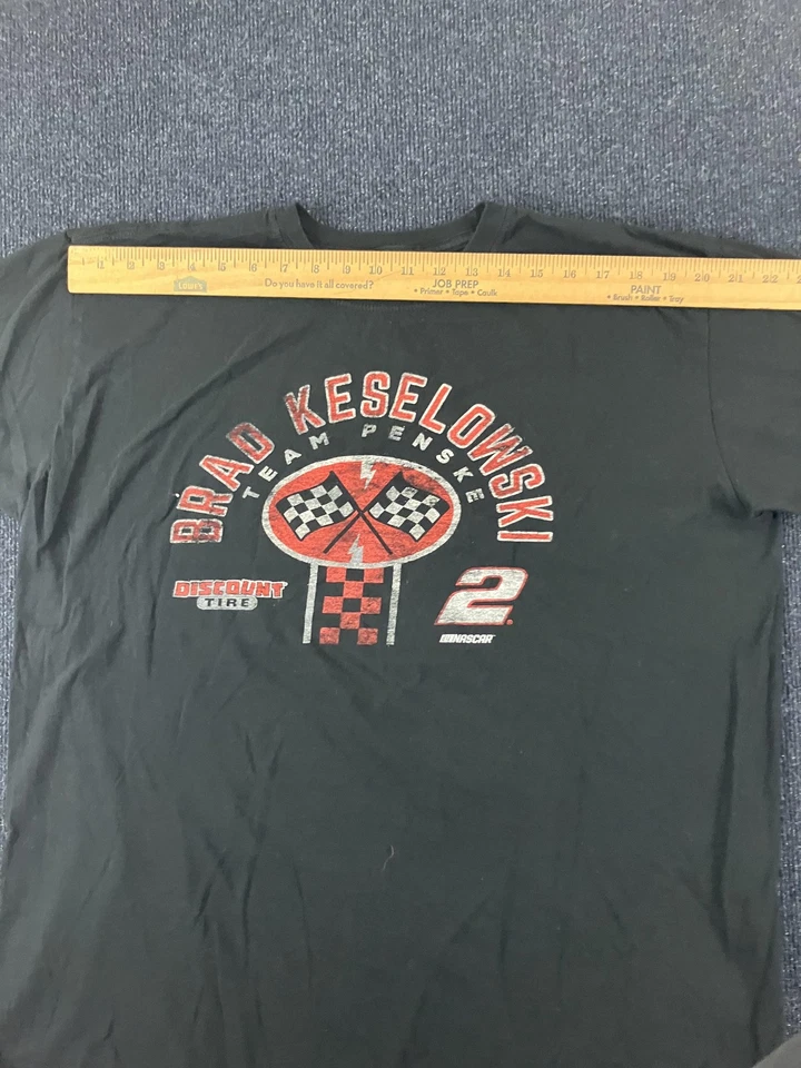 Рубашка мужская Brad Keselowski 2XL черная гоночная команда NASCAR Penske шина со скидкой - Изображение 3 из 4