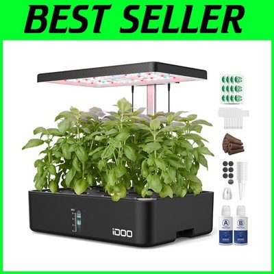 Indoor Herb Garden Kit 12Pods LED Grow Light Auto-Timer-