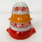 Pyrex Friendship Nesting Cinderella Mixing Bowls Full Set: 441, 442, 443 & 444