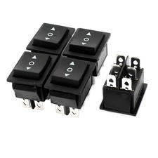 5 x AC 16A/250V 20A/125V 6 Pin DPDT 3 Position Snap in Boat Rocker Switch
