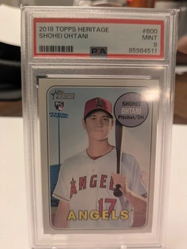 2018 Topps Heritage High Number - Shohei Ohtani #600 (RC) - PSA 9