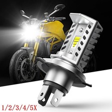 Motorcycle 9003 H4 LED Headlight Bulb HB2 HS1 P43t 6500K 1600LM Hi/Low Beam 2/4X
