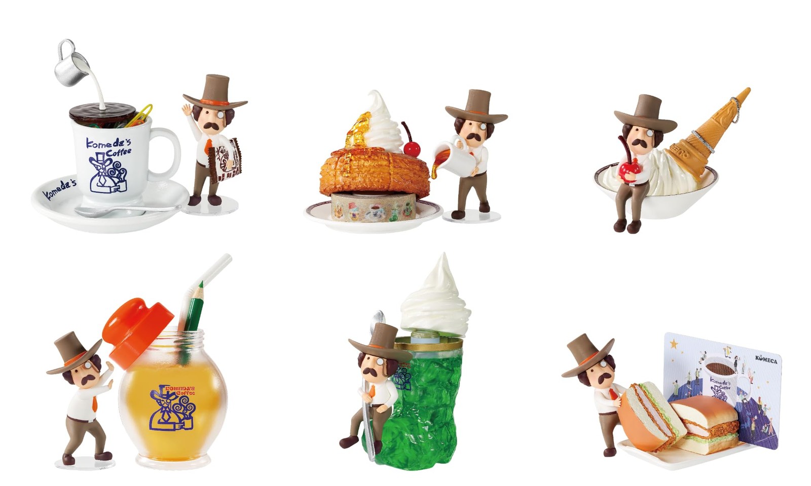 Rement Komedas Coffee Desktop figure blindbox assortment