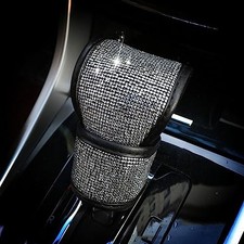 Bling Bling Auto Gear Shift Knob Cover,Auto Gear Shift Small White Diamond
