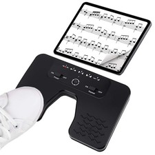 Wireless Foot Pedal Double Switch Music Page Turner Tablet Rechargeable Pad