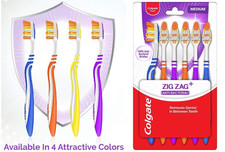 72x Colgate ZigZag+l manual Toothbrush Medium...