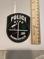 New York City Police NYPD Narcotics Unit Vest Hook & Loop Rubber Patch