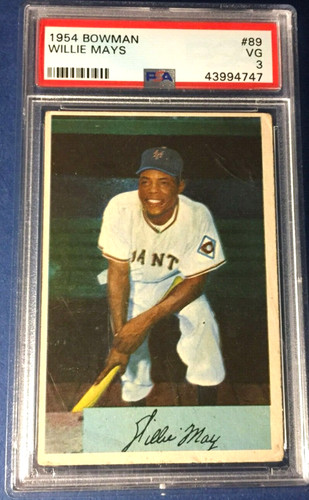 1954 Bowman Baseball WILLIE MAYS #89 PSA 3 - New York Giants HALL OF FAME