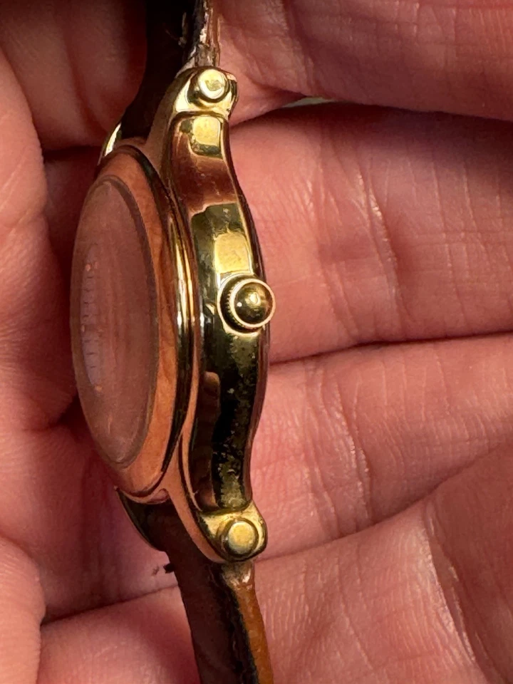 Citizen Eco-Drive Women’s Watch Gold-Tone Case Brown Leather Strap - Image 4 of 4