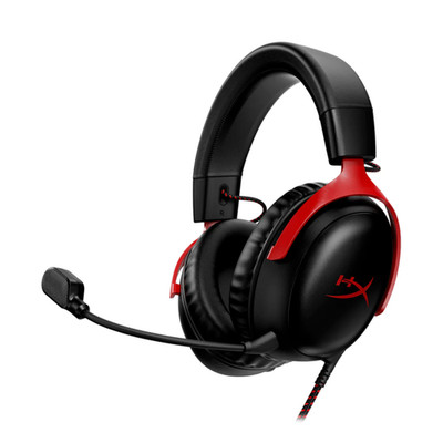HyperX Cloud III Ohrumschließender Gaming-Kopfhörer - Schwarz/Rot