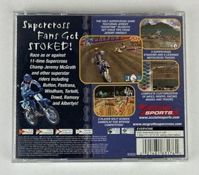 Videojuego aclamaci&oacute;n SEGA Dreamcast JEREMY McGrath Supercross 2000 con tarjeta de registro