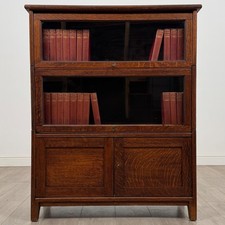 Antique 20th Century Globe Wernicke Style Cabinet In Oak ( REF AF-5081 )