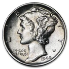 1942-S Mercury Dime Gem BU