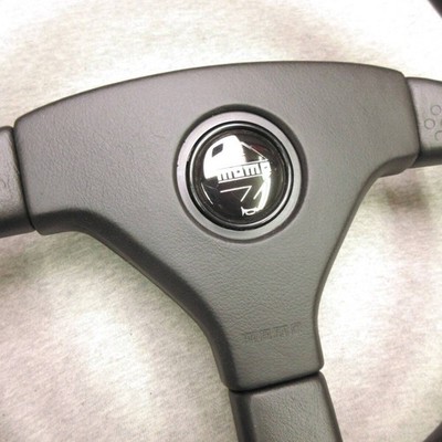 パーツ momo Ghibli3 MOMO Ghibli 3 Steering Wheel 340mm Narrow Rim VINTAGE 89 Leather