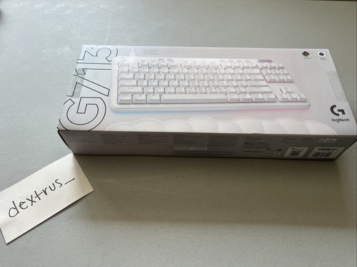Logitech G G713 TKL wired Mechanical Gaming Keyboard White Mist GX Blue In Hand! - 第 1/6 張圖片
