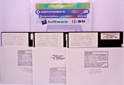 COMMODORE 16/+4 -- GOLD DISC 087, 089, 096 (DISK)