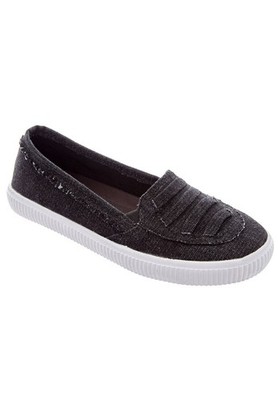 NWOB Black Denim Womens Comfortview Athletic Analia Slip On Loafer Size 9.5 WW