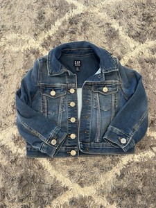 GAP Kids Medium Blue Denim Jacket - Classic Jean Coat EUC Size 4T