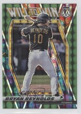 2021 Panini Mosaic Will to Win Green Mosaic Prizm Bryan Reynolds #WTW6 0in6