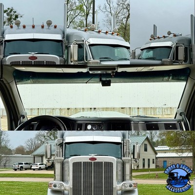 Rollin Low 8'' Straight Visor 2.1m (Kenworth T680, T880, W990) (Peterbilt 567, 57
