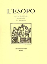 L'Esopo. Rivista trimestrale di bibliofilia (n. 55 - settembre 1992) - AA.VV.