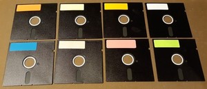Lot of 8 Apple II floppy disks 5.25" to be reformatted and used as a blank disk.