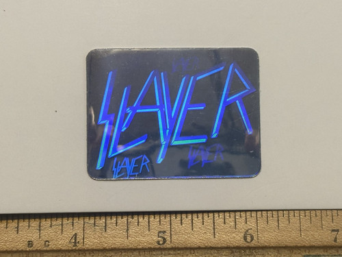 1991 BROCKUM ROCK CARDS - mini hologram - Slayer
